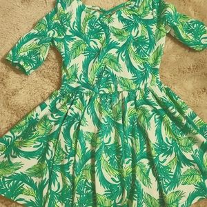 Dot dot smile 2T palm dress